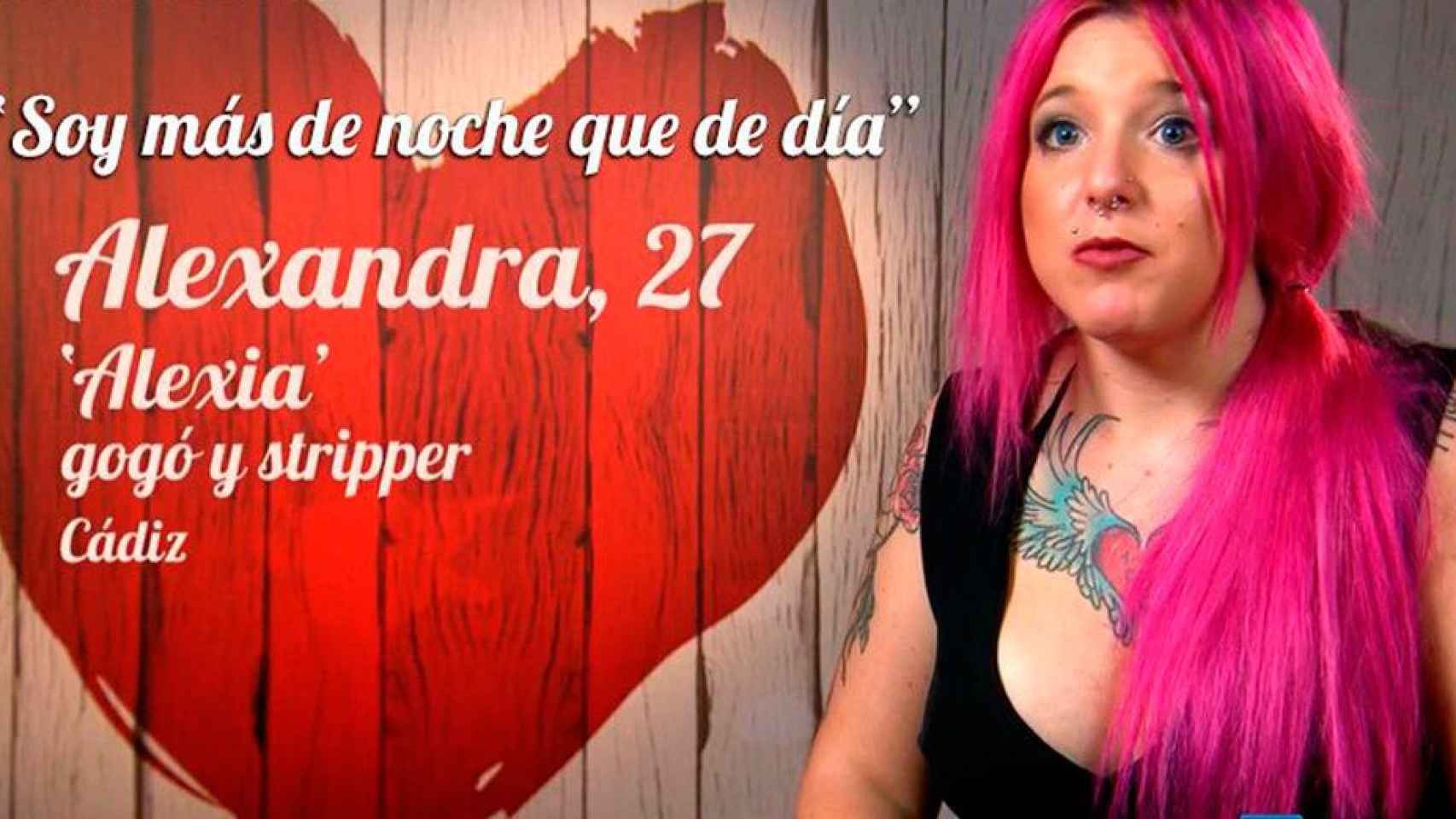 Alexandra, la gogó que acudió a 'First Dates' / CD