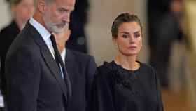 El rey Felipe VI y la reina Letizia en el Palacio de Buckingham para velar a la reina Isabel II / EFE