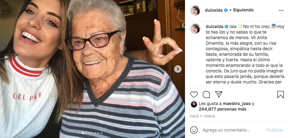 Publicación de Dulceida en Instagram / @dulceida