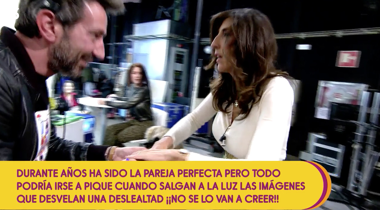 Paz Padilla se lesiona la mano en pleno 'Sálvame' tras una fuerte caída en directo / MEDIASET