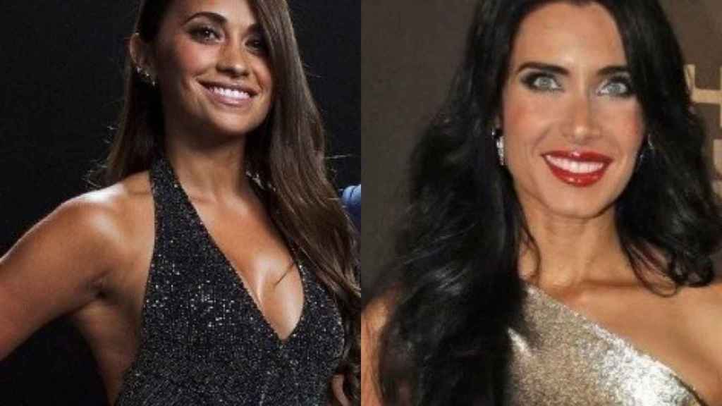 Antonela Roccuzzo y Pilar Rubio en la gala The Best