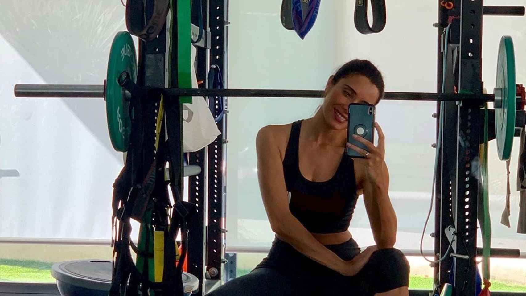 Pilar Rubio en el gimnasio