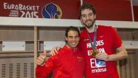 Pau Gasol y Rafa Nadal en 2015 /REDES