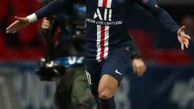 Neymar celebra un gol del PSG en Champions / EFE