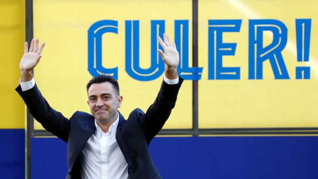 Xavi en el día de su presentación como entrenador del Barça / EFE