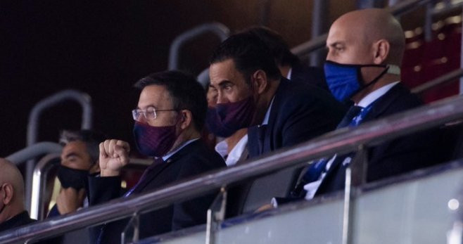 Bartomeu, en el palco del Palau en la final de la Champions / FC Barcelona