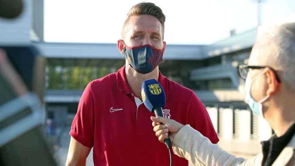 Luuk de Jong en una entrevista a Barça TV / FC Barcelona