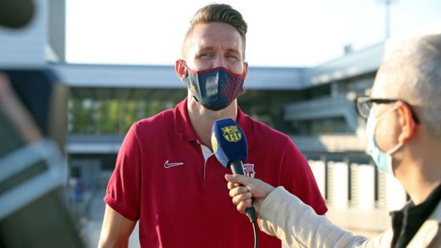 Luuk de Jong en una entrevista a Barça TV / FC Barcelona