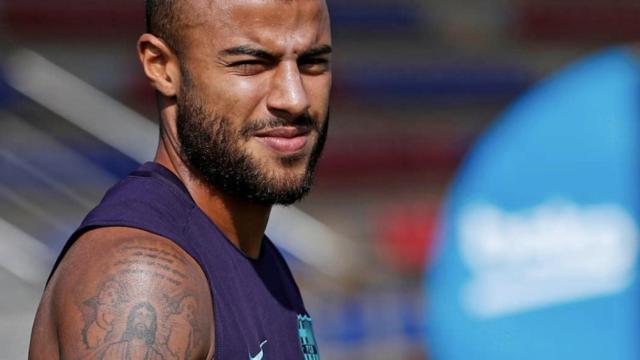 Una foto de Rafinha durante un entrenamiento del Barça / FCB