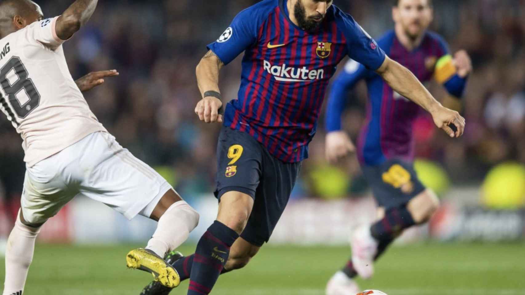 Una foto de Luis Suárez durante el Barça - Manchester United / FCB