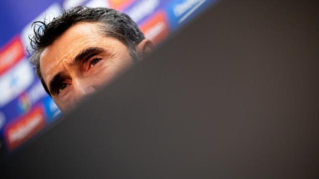Una foto de Ernesto Valverde en rueda de prensa / EFE