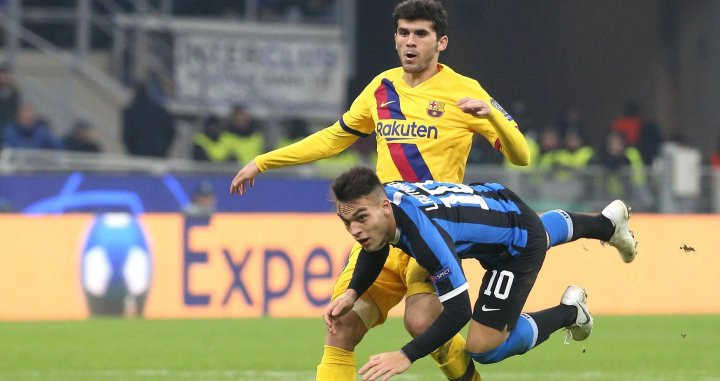 Aleñá en un lance contra el Inter/ EFE