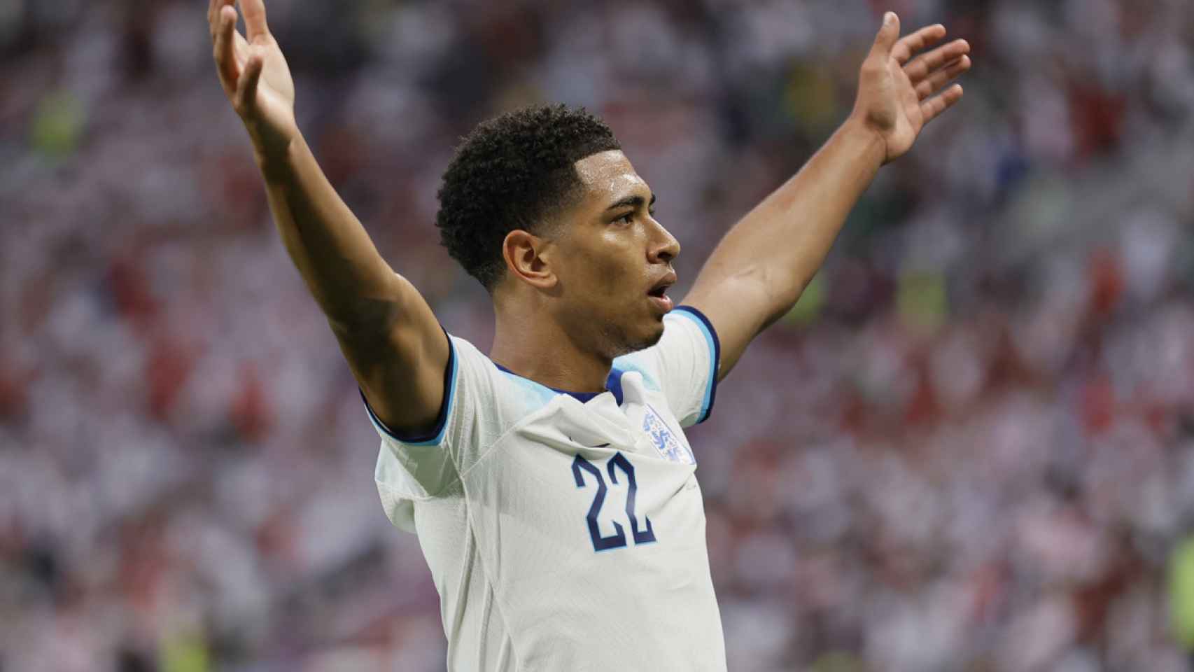 Jude Bellingham, celebrando el gol marcado con Inglaterra ante Irán / EFE