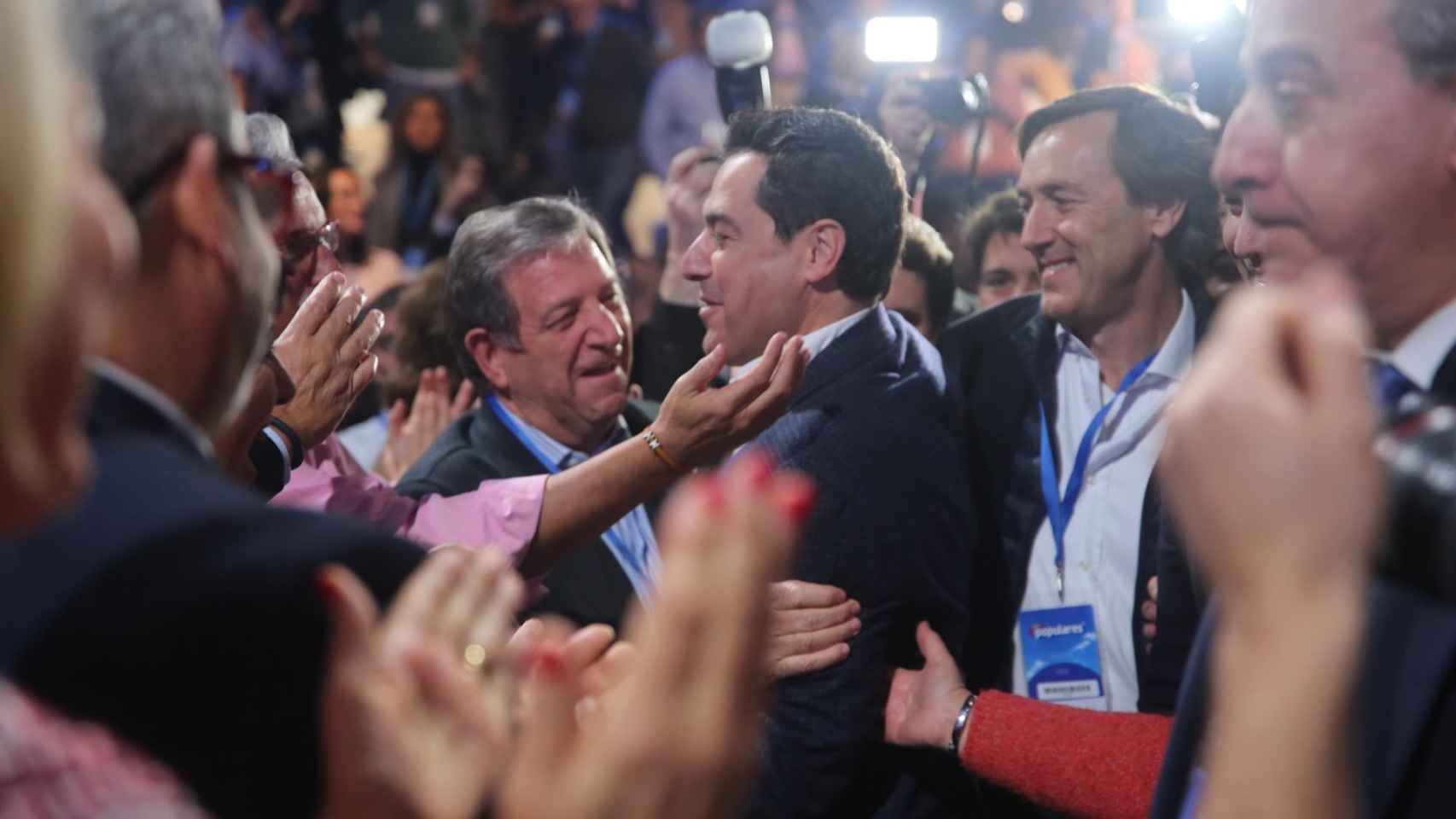 Moreno Bonilla, presidente de la Junta de Andalucía, gran protagonista en la clausura de la convención del PP