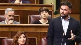 El portavoz de ERC en el Congreso de Diputados, Gabriel Rufián / EFE