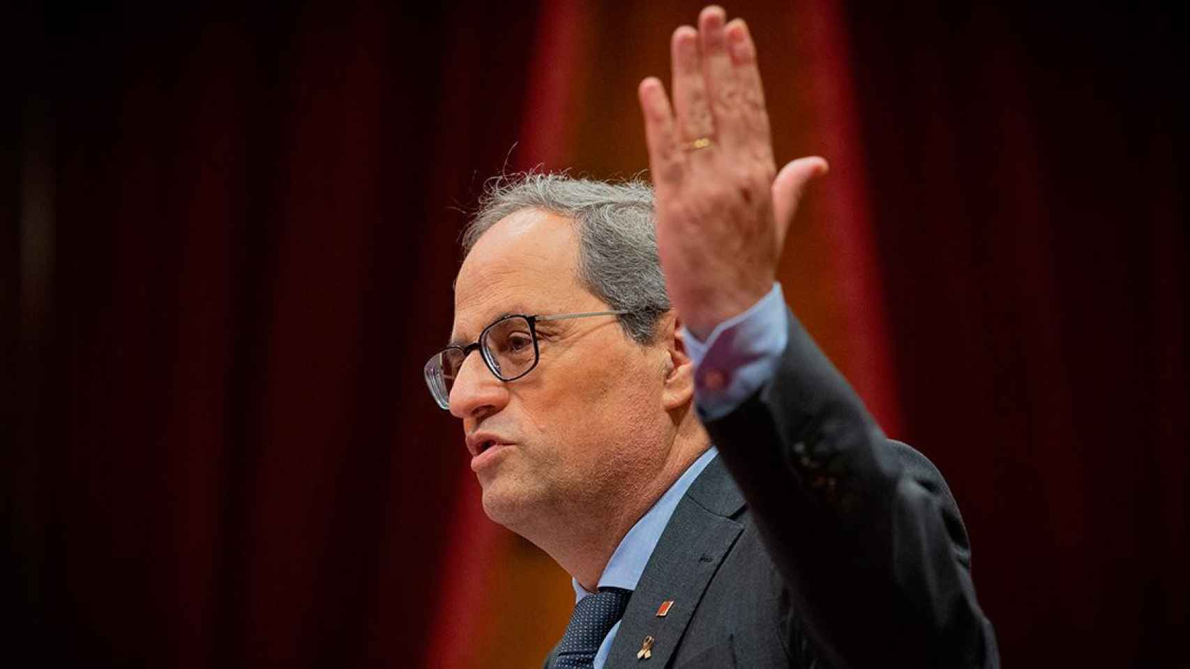 El presidente catalán, Quim Torra, en el Parlament / EUROPA PRESS