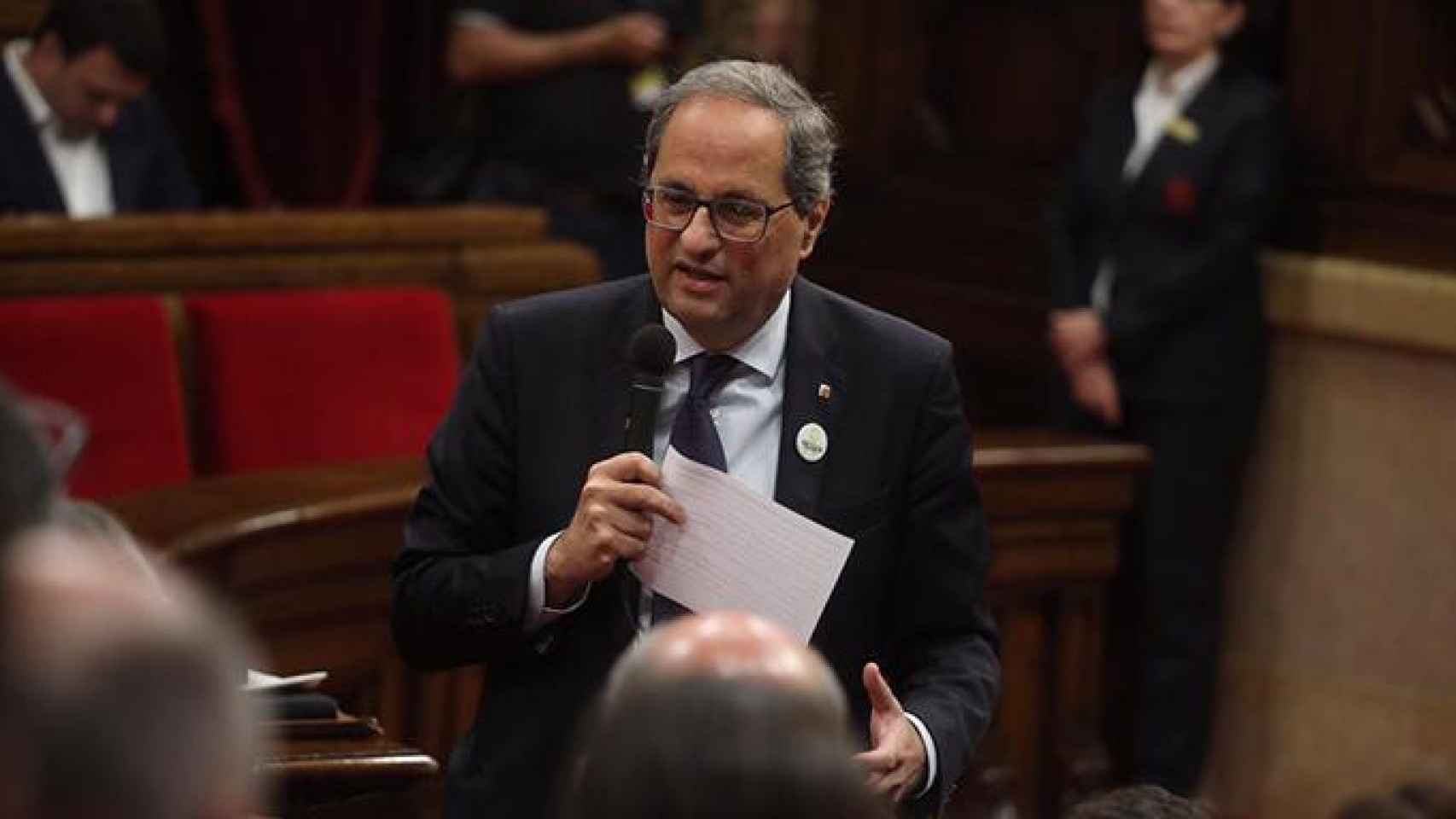 Quim Torra, presidente de la Generalitat de Cataluña, en el Parlament / GENCAT