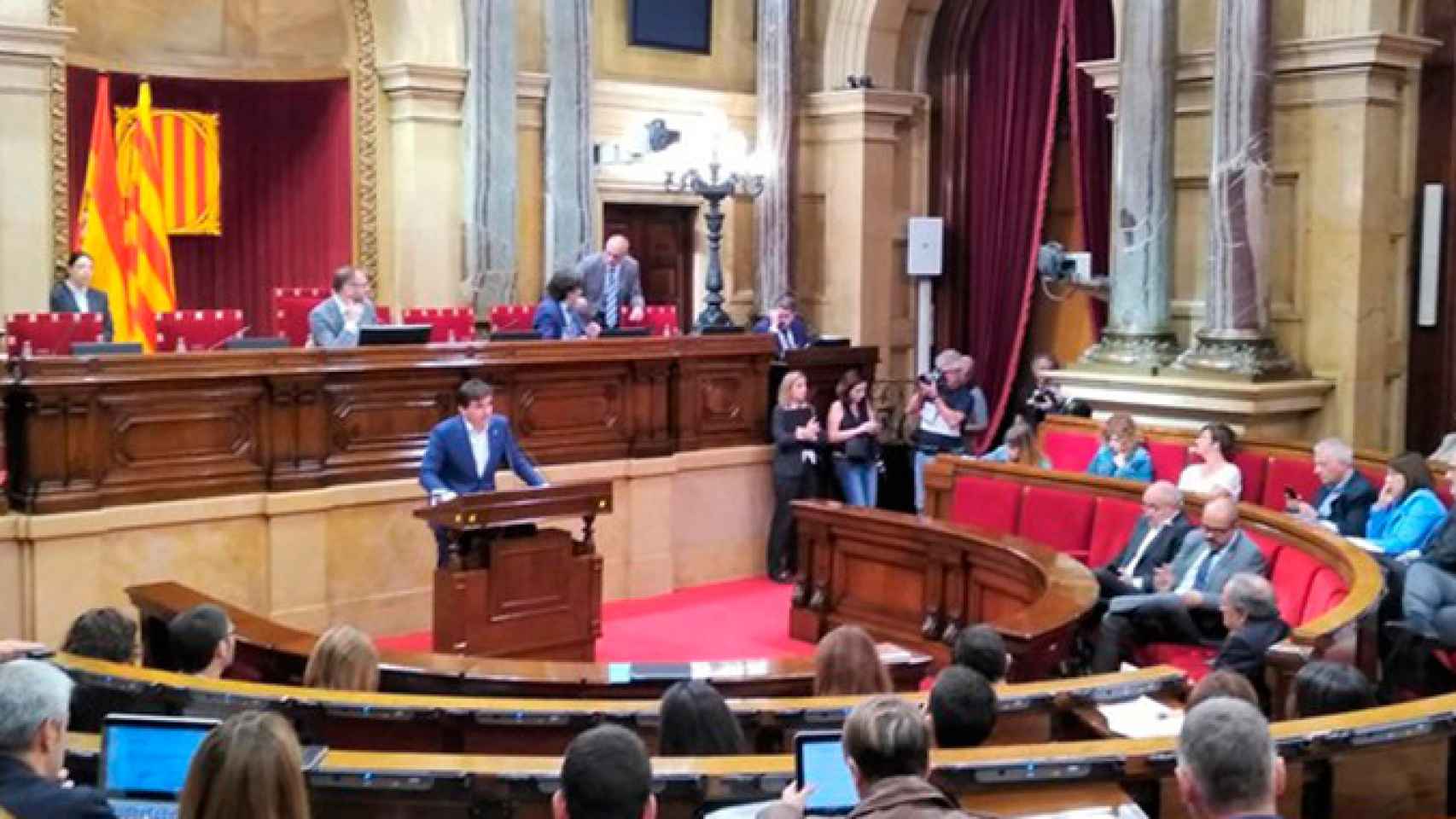 El presidente del grupo de ERC en el Parlament, Sergi Sabrià / EUROPA PRESS