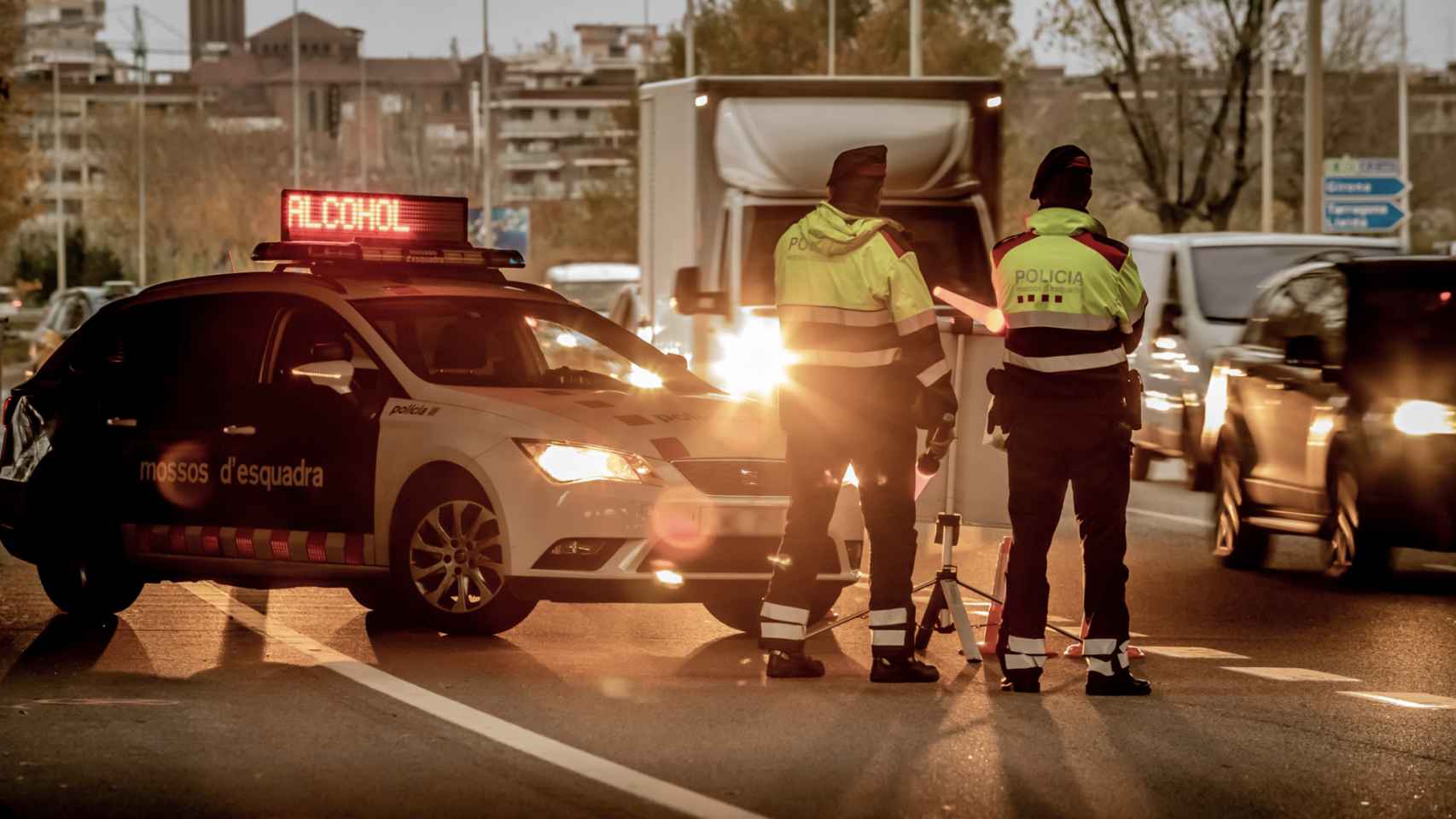 Un control de Mossos d'Esquadra en las carreteras catalanas / MOSSOS