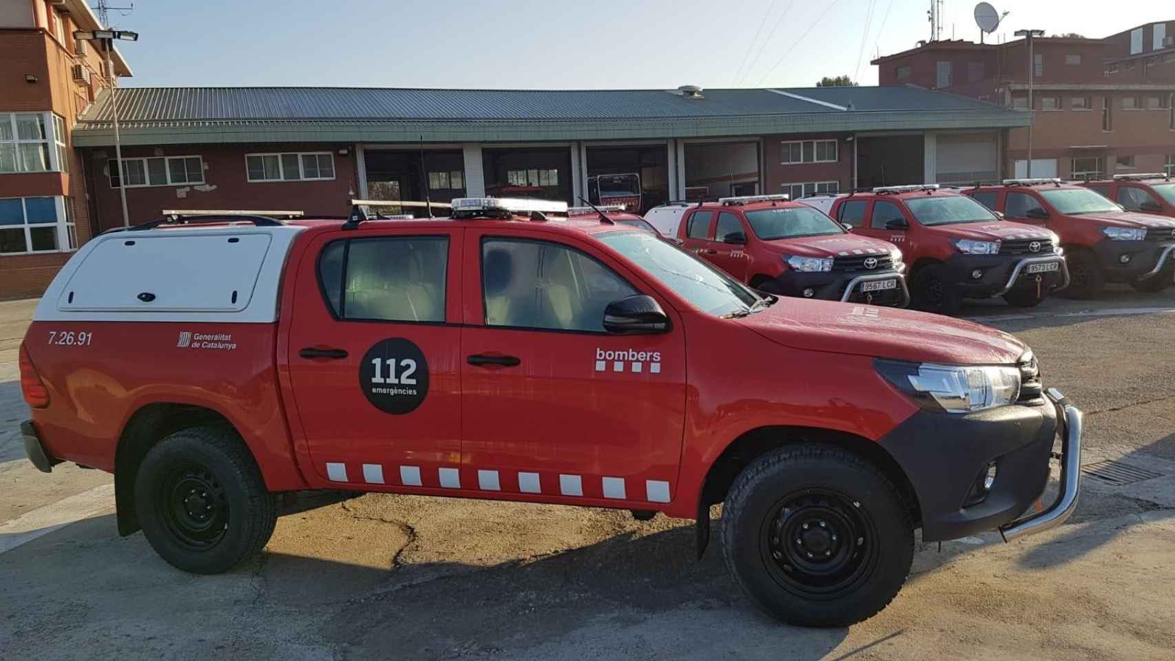 El cuerpo de Bomberos acudió al lugar del accidente mortal de un trabajador con un carretilla elevadora / EP