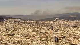 Fotograma de la señal de 'betevé' del incendio de Collserola / BETEVÉ