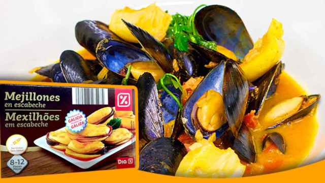 Mejillones en escabeche 8/12 piezas de la marca DIA / CG