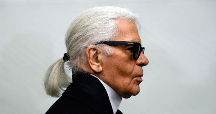 Fotografía de archivo realizada el 14 de febrero de 2014 que muestra al diseñador alemán Karl Lagerfeld / EFE