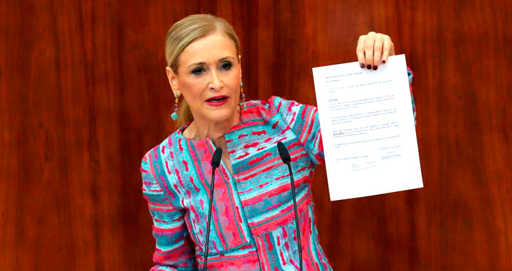 Cristina Cifuentes en la Asamblea de Madrid / EFE