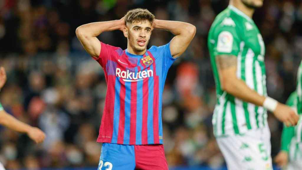 Abde Ezzalzouli, jugador del FC Barcelona, en el partido contra el Betis /EP