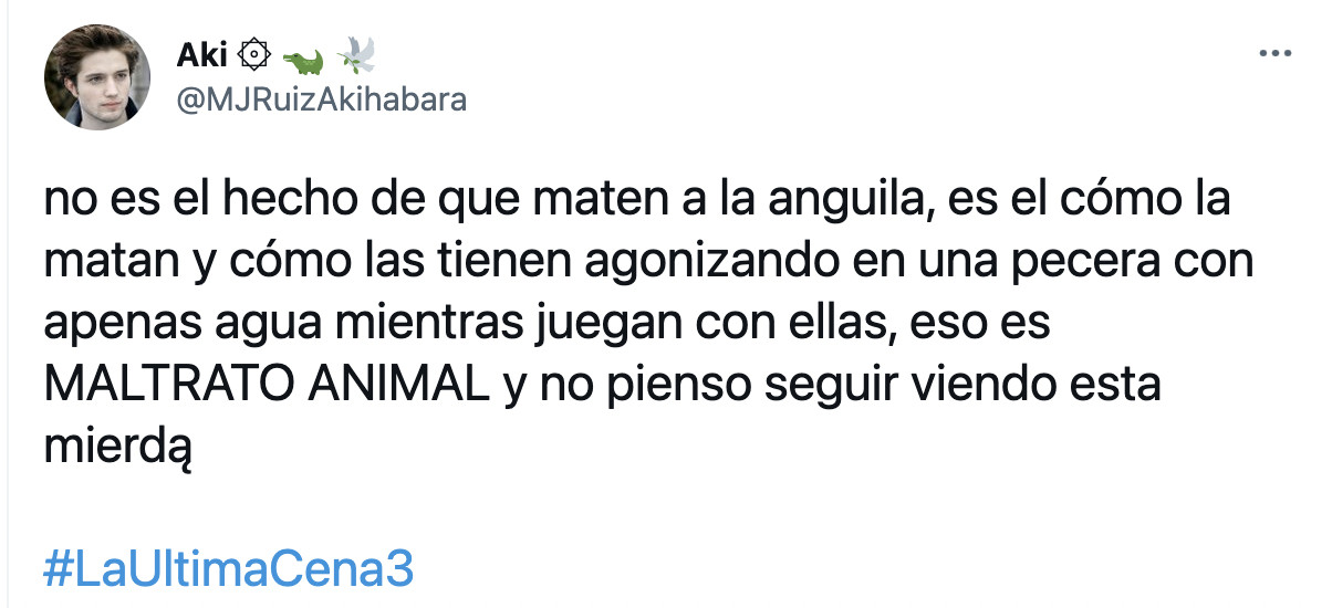 Publicación de un internauta / TWITTER