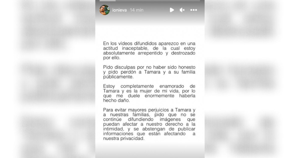 El comunicado de Íñigo Onieva