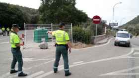 La Guardia Civil en un control rutinario del alcoholemia