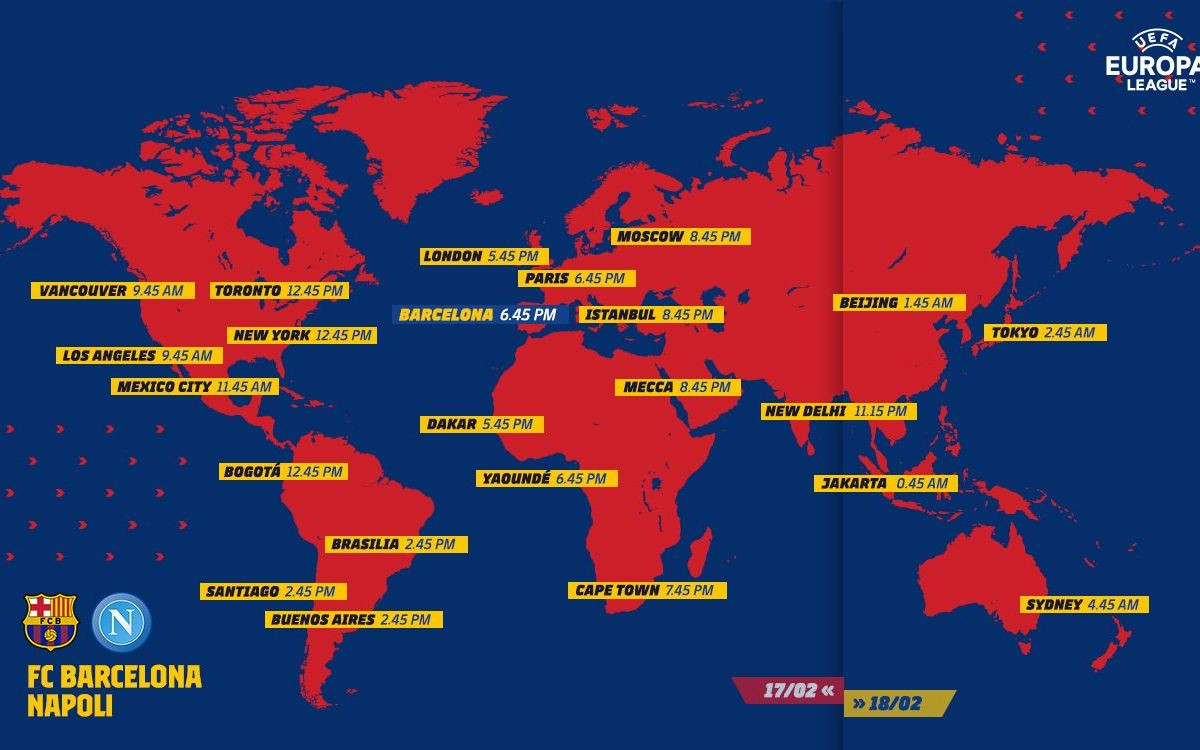 mapa europa league