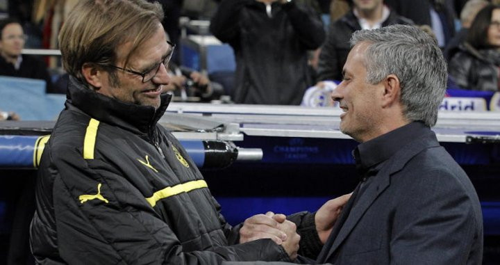 Una foto de archivo de Klopp y Mourinho / EFE