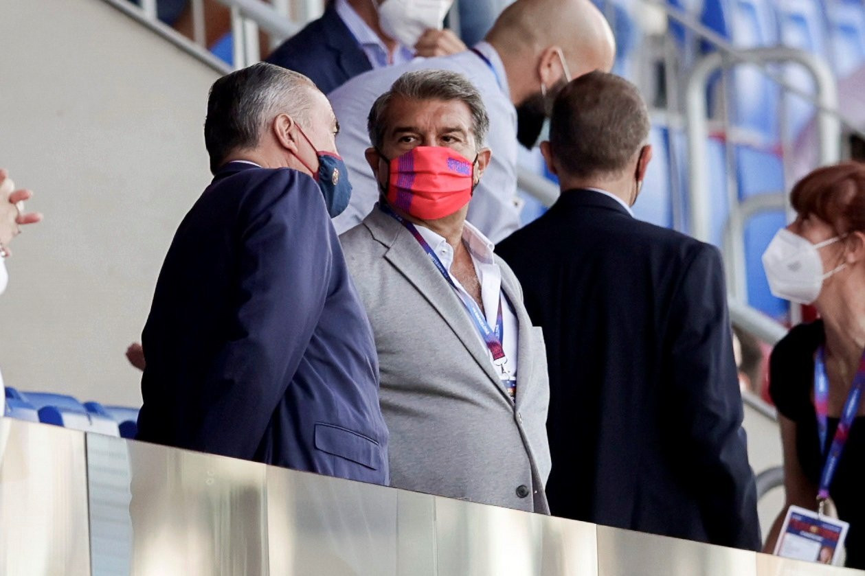 Joan Laporta en el Palco del estadi Johan Cruyff / FC Barcelona