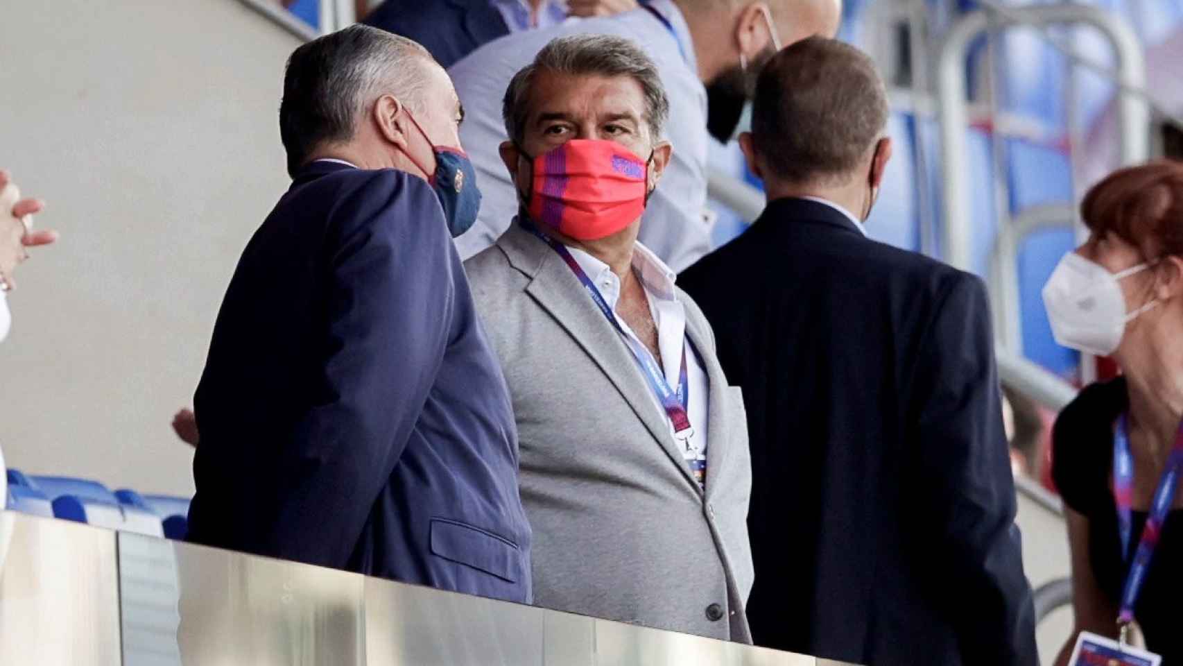 Joan Laporta en el Palco del estadi Johan Cruyff / FC Barcelona