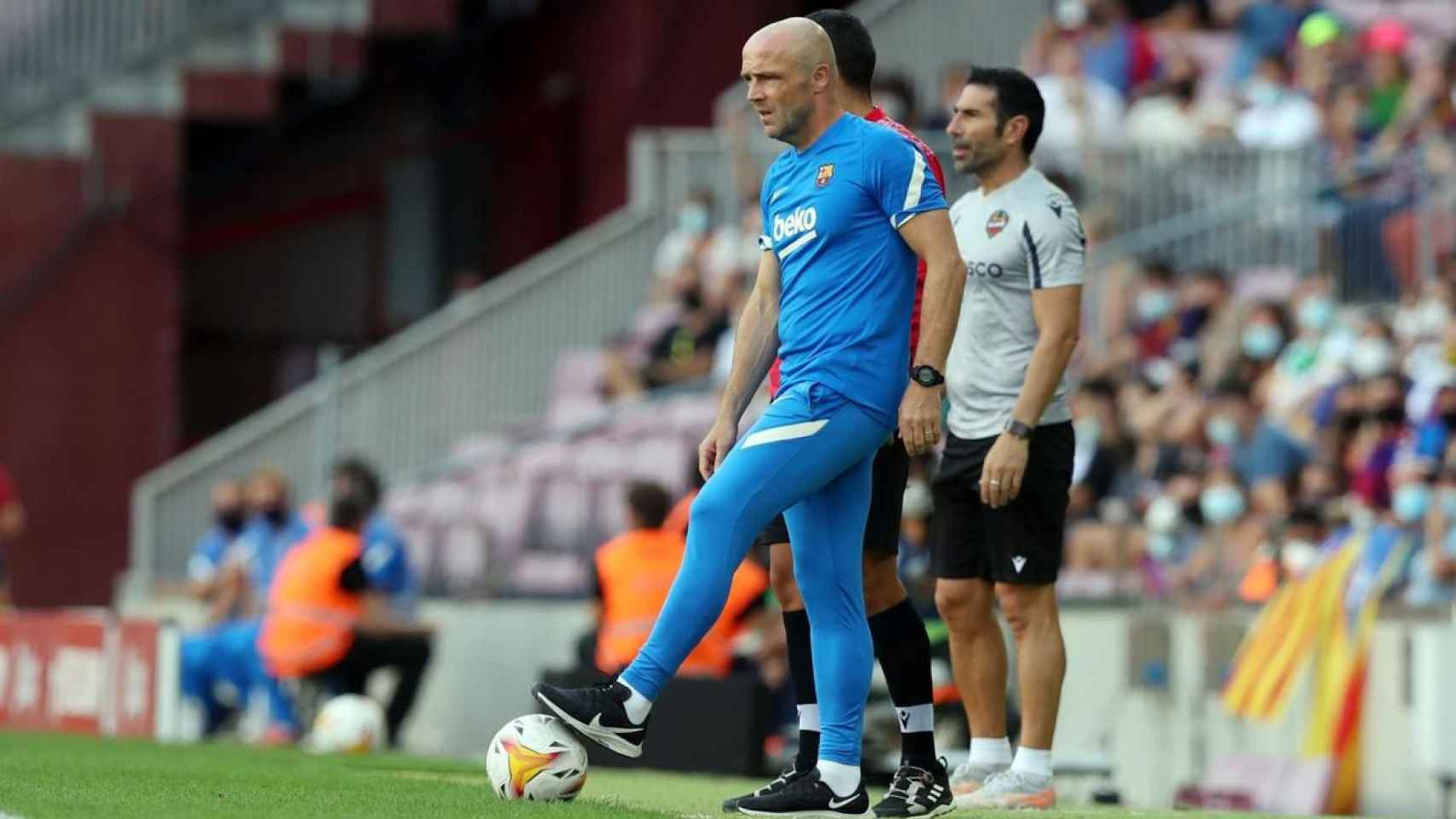 Schroeder en el partido contra el Levante / FC Barcelona