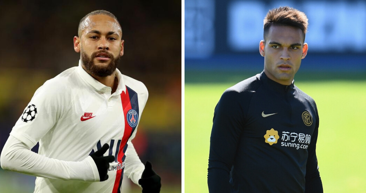 Neymar Junior y Lautaro Martínez en un fotomontaje / Culemanía