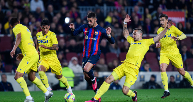 Jugada de Ferran Torres en el Barça-Cádiz / FCB