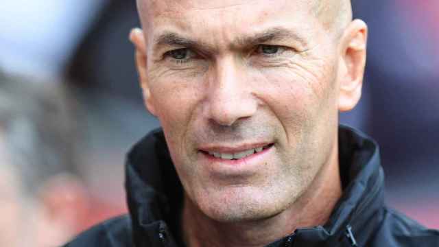 Zidane en un partido del Real Madrid / EFE