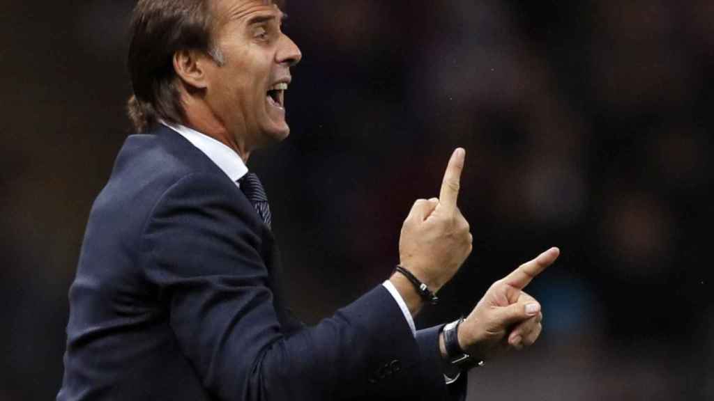 Una foto de Julen Lopetegui durante el partido frente al CSKA de Moscú / EFE