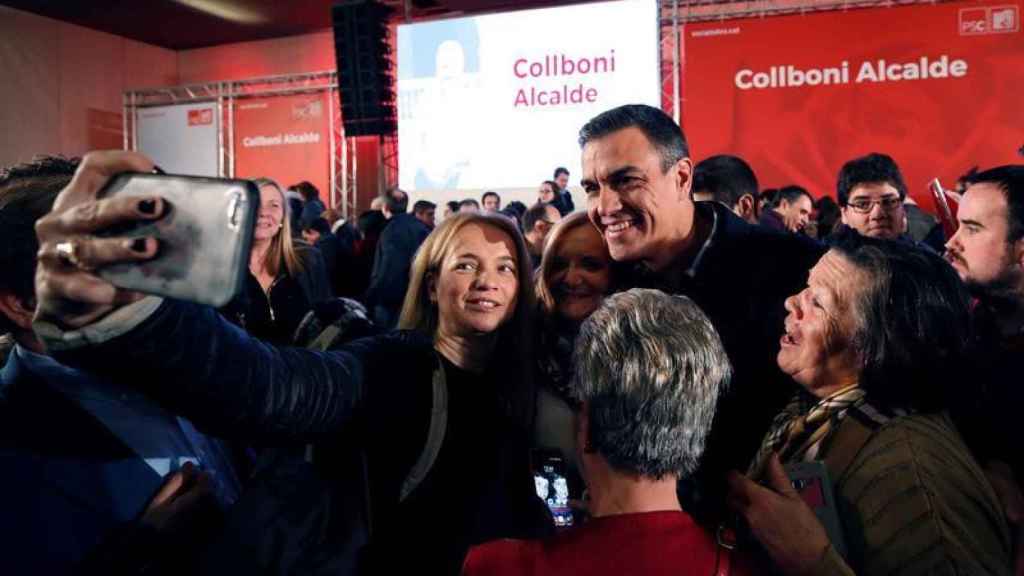 Pedro Sánchez poco antes de su intervención el sábado en Barcelona / EFE