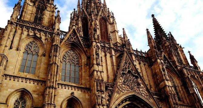 Detalle de la fachada de la Catedral de Barcelona / CREATIVE COMMONS