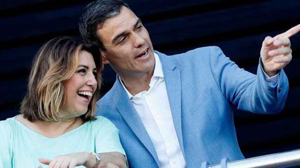 La secretaria general del PSOE-A,Susana Díaz, y el presidente del Gobierno, Pedro Sánchez / EFE