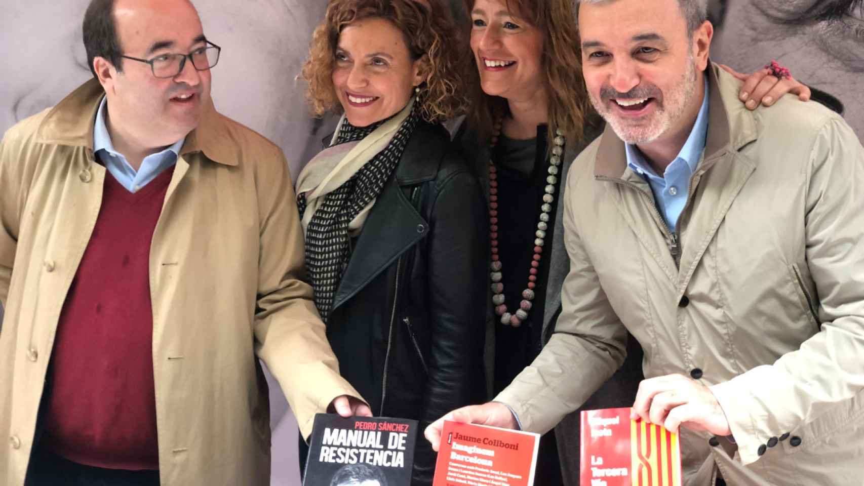 Los socialistas catalanes Meritxell Batet, Miquel Iceta, Jaume Collboni y Laia Bonet / PSC