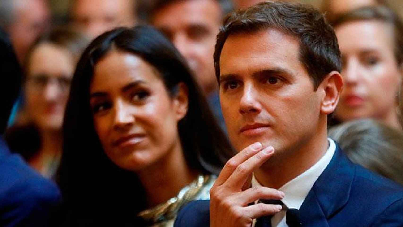 El presidente de Ciudadanos, Albert Rivera, en un desayuno informativo / EFE