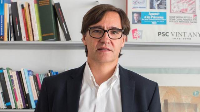 Salvador Illa, secretario de organización del PSC, en la entrevista con 'Crónica Global' / LENA PRIETO