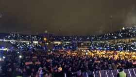 Imagen del concierto organizado por la ANC en el Estadi Lluís Companys de Montjüic / CG