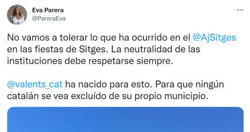 Tuit de Eva Parera / @PareraEva