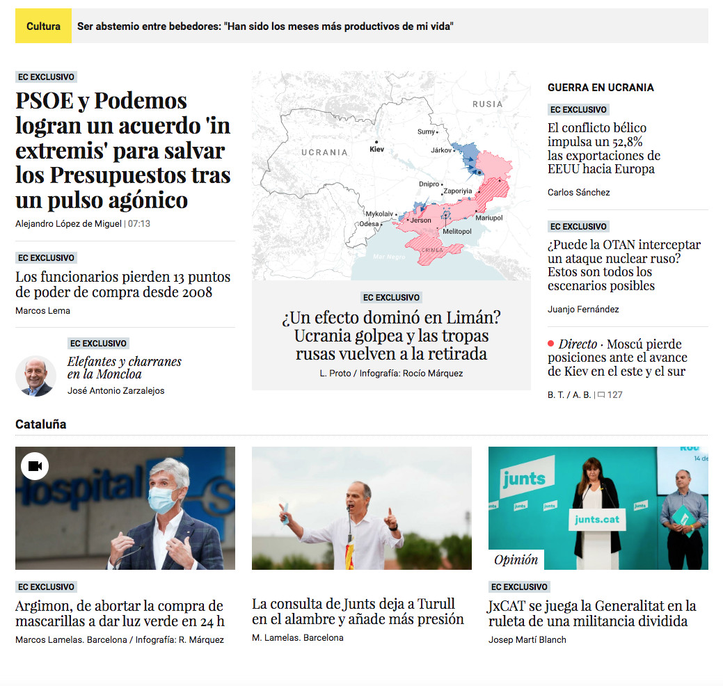 Portada de 'El Confidencial' del 4 de octubre de 2022